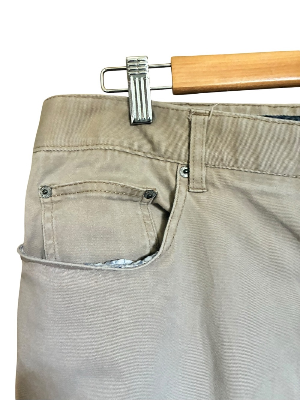Iron Co Mens Burlap Brown Casual Pants Size 38x30 Cotton & Spandex Blend Comfort - Picture 6 of 16